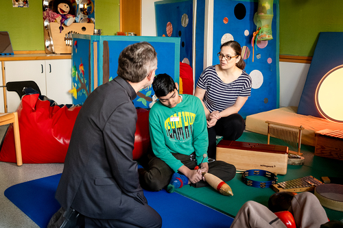 Schulbesuch Blaue Schule / Erzdiözese Wien/ Schönlaub, Stephan Schönlaub Schulbesuch Blaue Schule